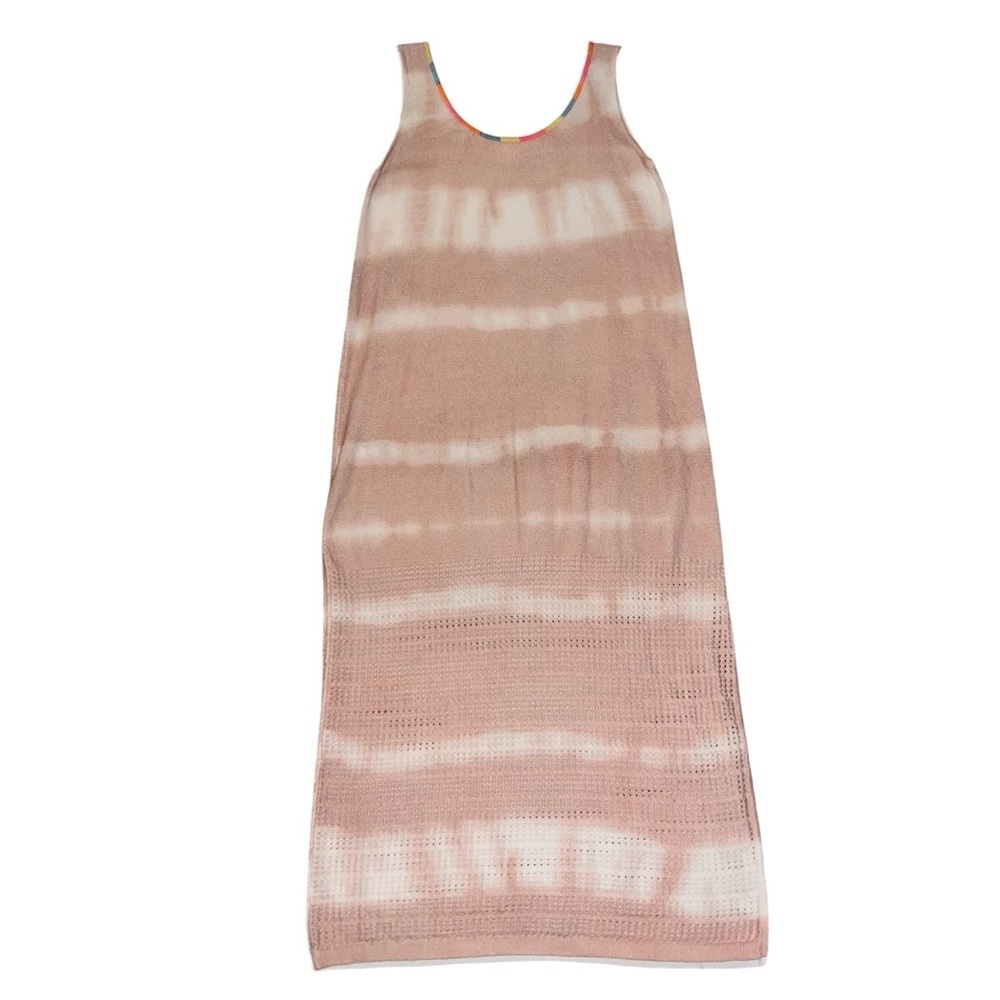 EUC Lisa Todd Beach Bound Tie Dye Maxi Dress Viscose Cotton Coverup Large